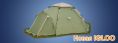 Палатка быстросборная IGLOO трехместная/ цвет зеленый с тиснением